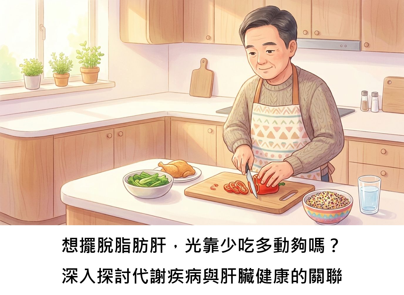 想擺脫脂肪肝，光靠少吃多動夠嗎？深入探討代謝疾病與肝臟健康的關聯