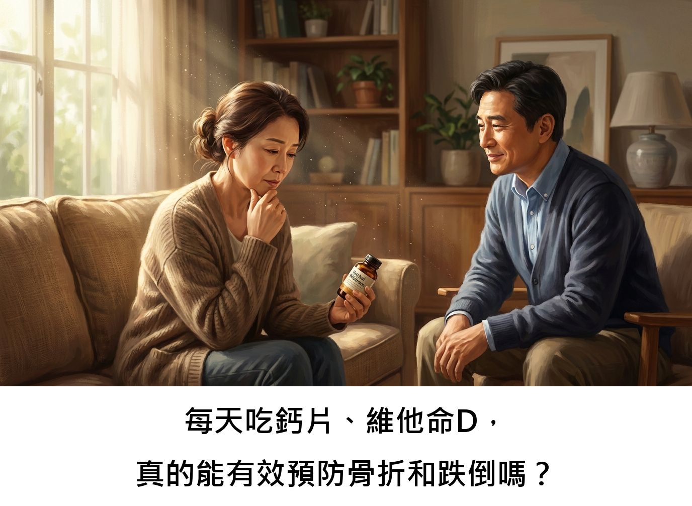 每天吃鈣片、維他命D,真的能有效預防骨折和跌倒嗎?