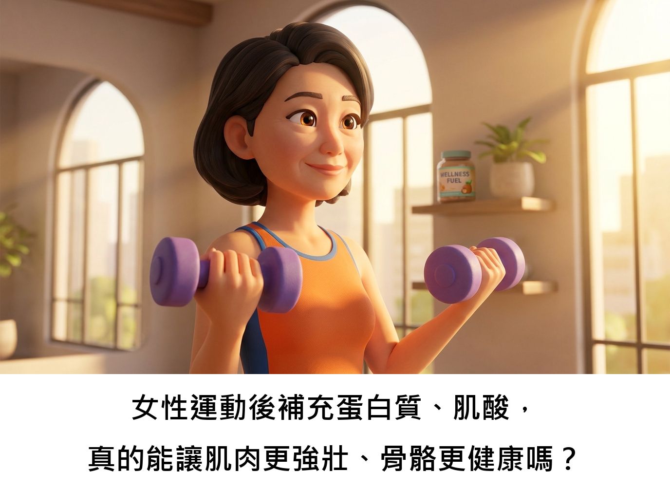 女性運動後補充蛋白質、肌酸，真的能讓肌肉更強壯、骨骼更健康嗎？