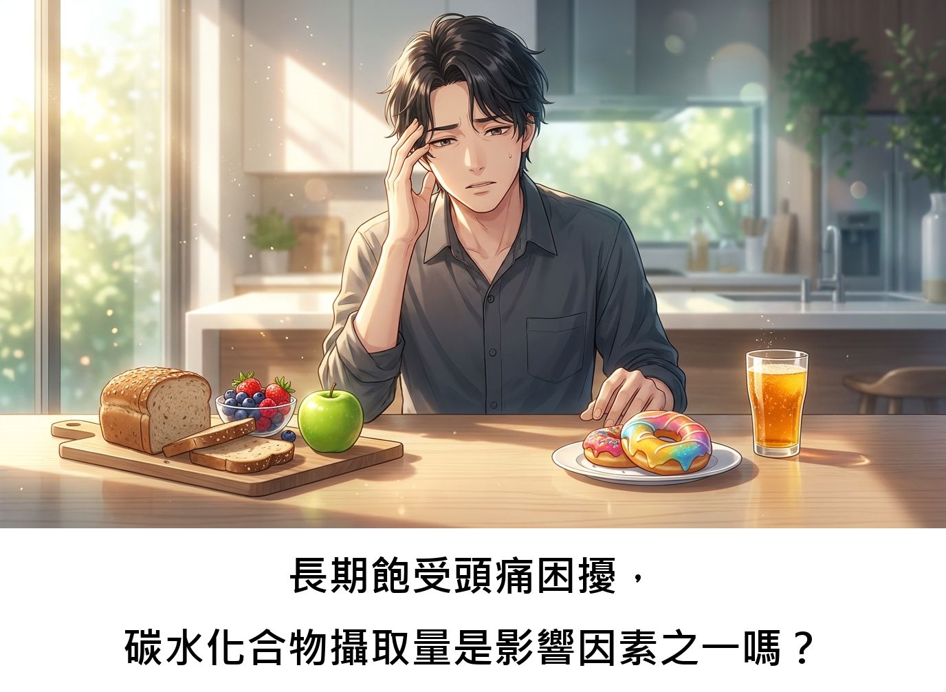 長期飽受頭痛困擾，碳水化合物攝取量是影響因素之一嗎？