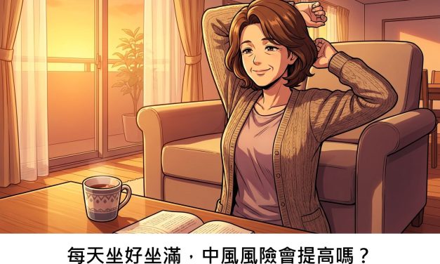 每天坐好坐滿，中風風險會提高嗎？