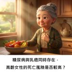 糖尿病與乳癌同時存在，高齡女性的死亡風險是否較高？