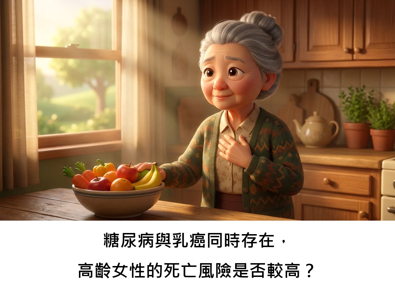 糖尿病與乳癌同時存在，高齡女性的死亡風險是否較高？