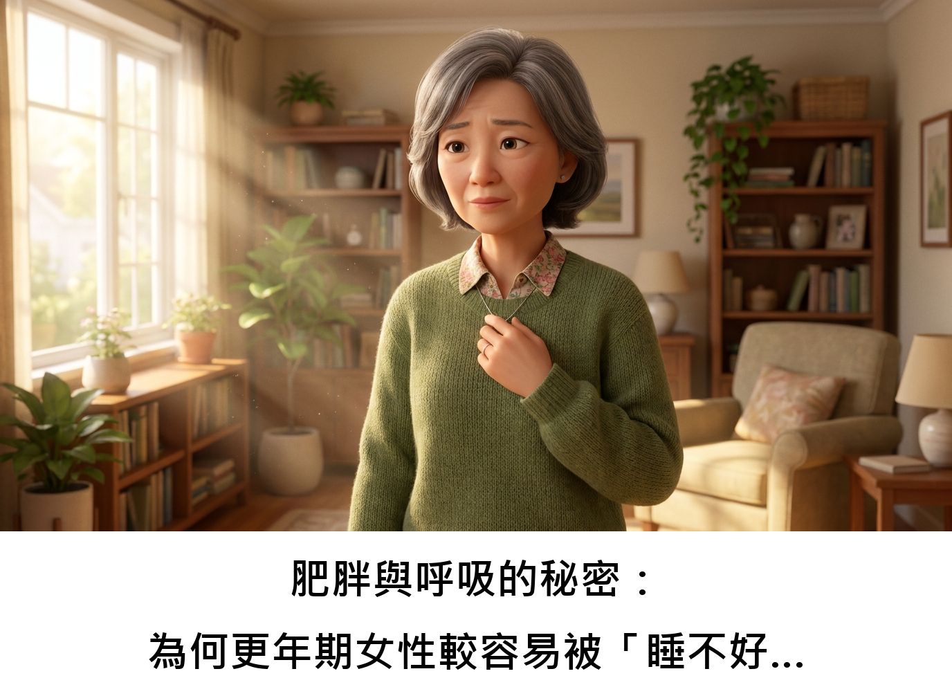 肥胖與呼吸的秘密:為何更年期女性較容易被「睡不好、喘不過氣」找上門?