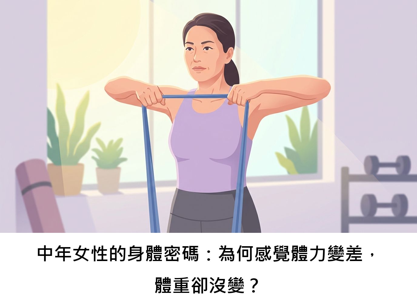 中年女性的身體密碼:為何感覺體力變差,體重卻沒變?