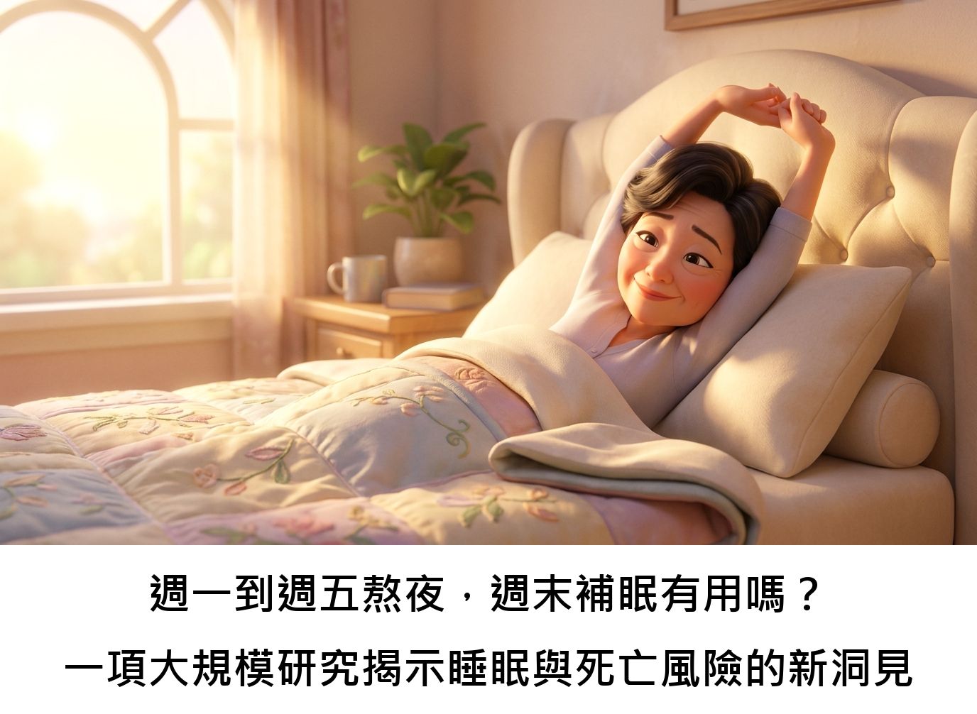 週一到週五熬夜，週末補眠有用嗎？一項大規模研究揭示睡眠與死亡風險的新洞見