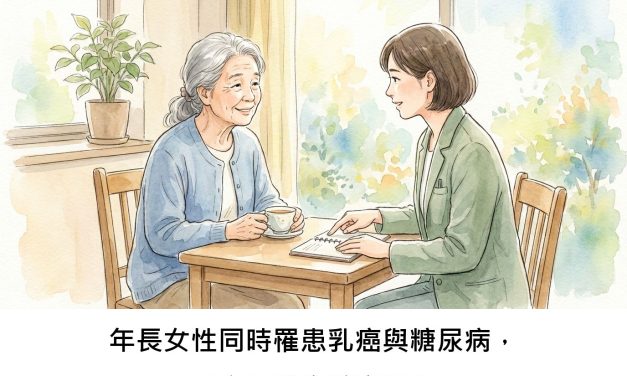 年長女性同時罹患乳癌與糖尿病，死亡風險會較高嗎？