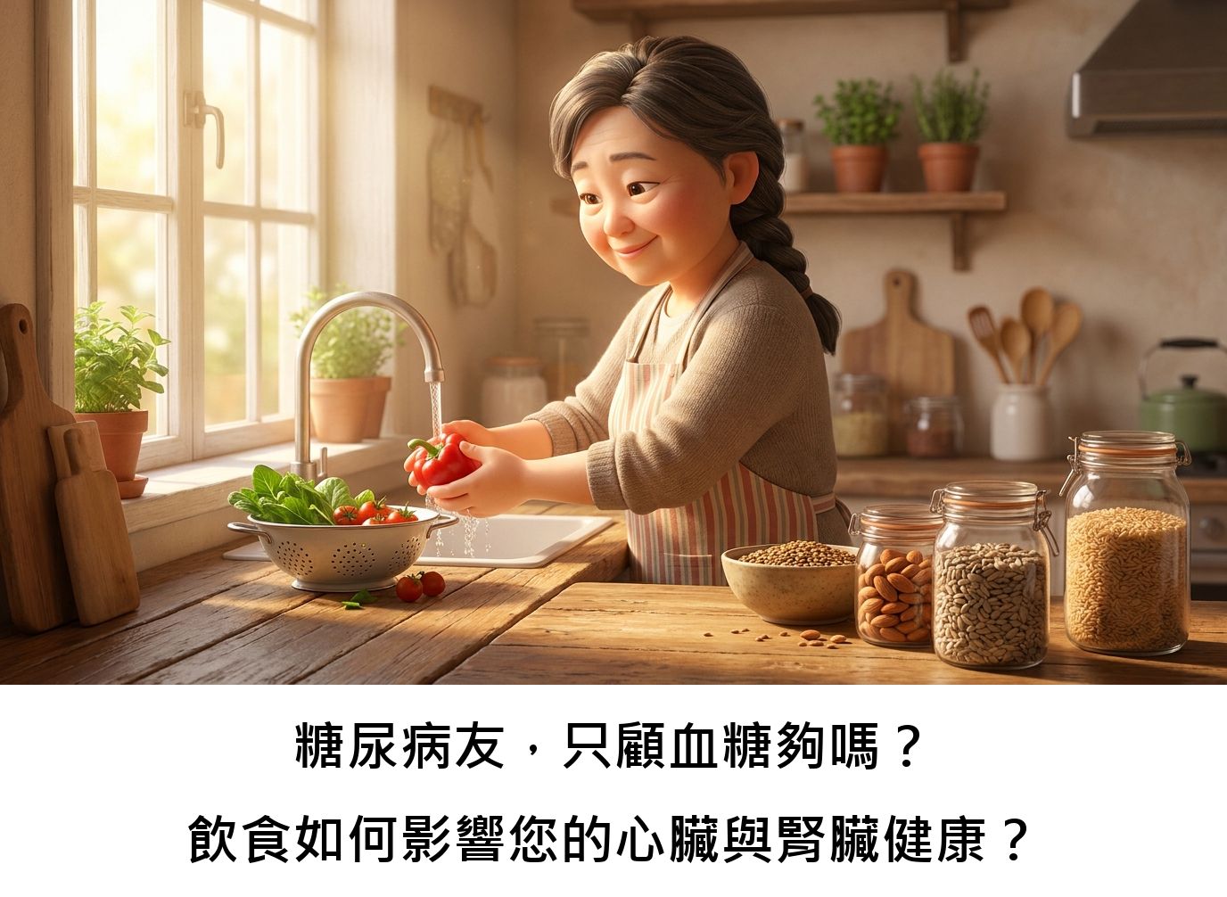糖尿病友,只顧血糖夠嗎?飲食如何影響您的心臟與腎臟健康?