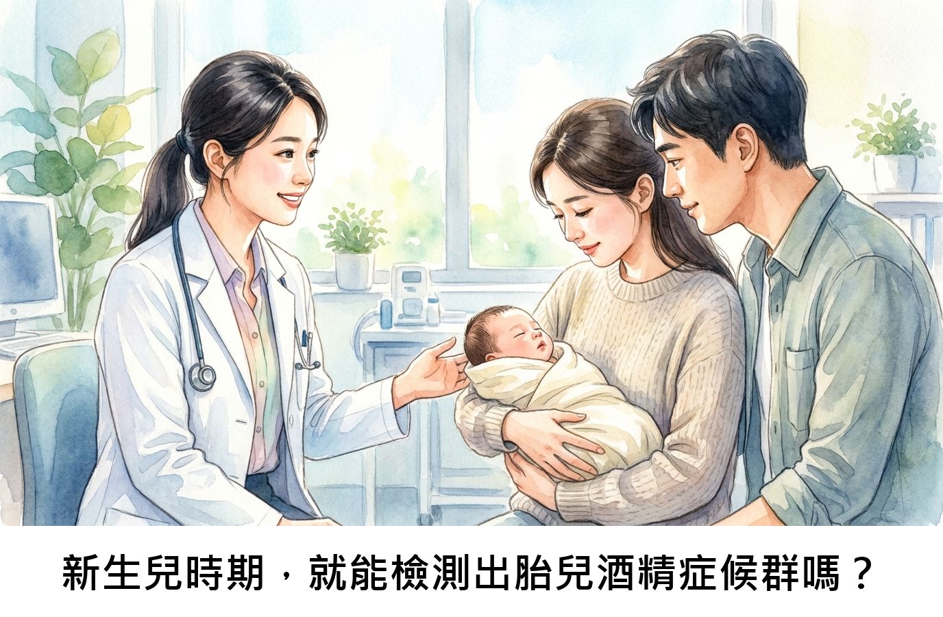 新生兒時期,就能檢測出胎兒酒精症候群嗎?