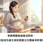 準媽媽體重過重或肥胖，補充脂溶性維生素對寶寶出生體重有影響嗎？