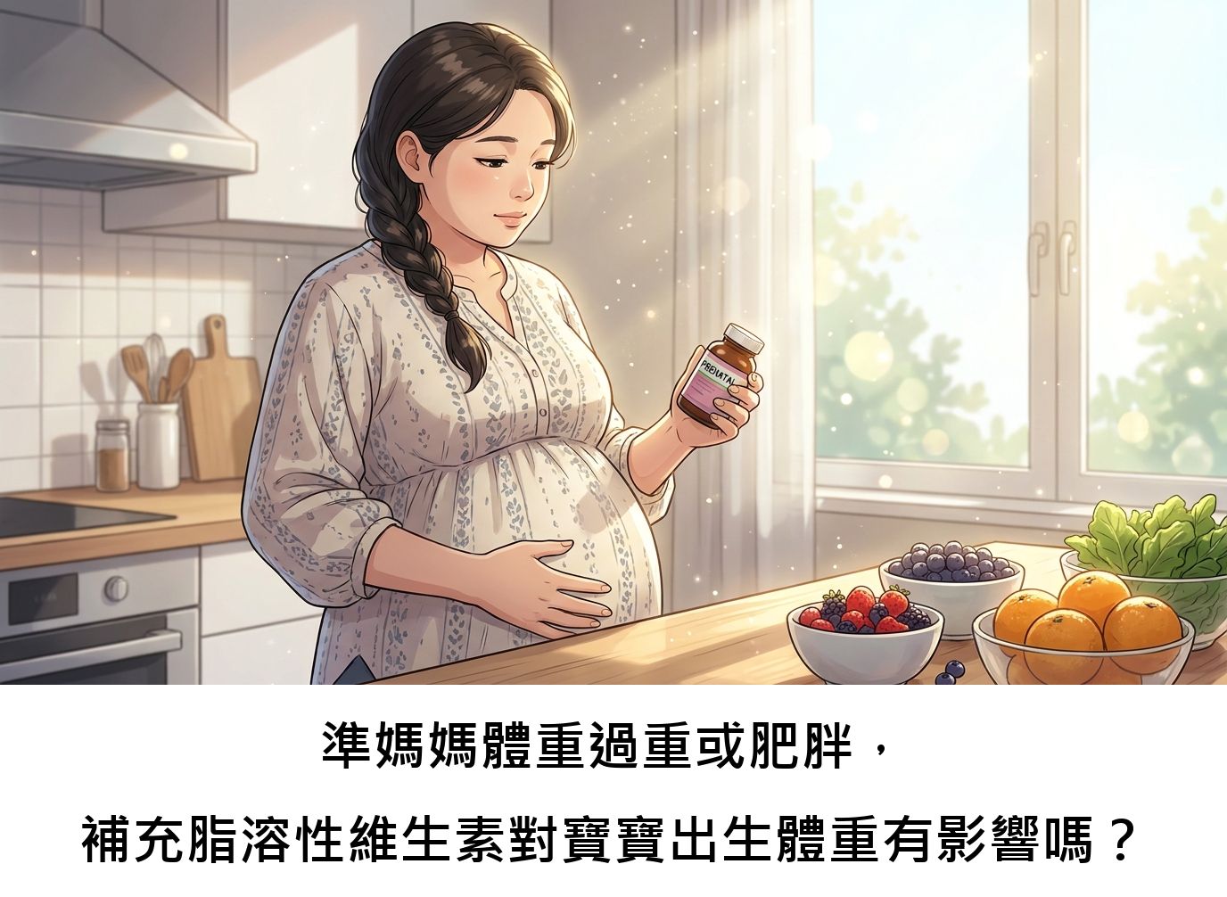 準媽媽體重過重或肥胖，補充脂溶性維生素對寶寶出生體重有影響嗎？