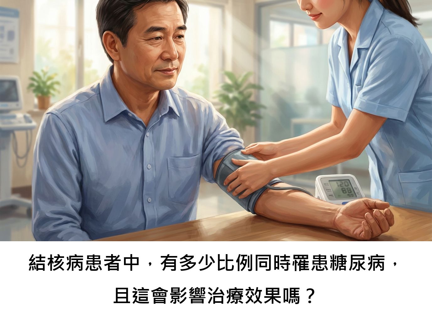 結核病患者中，有多少比例同時罹患糖尿病，且這會影響治療效果嗎？
