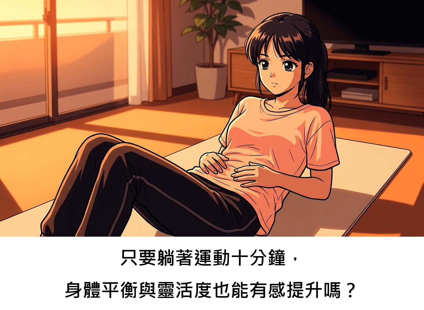 只要躺著運動十分鐘，身體平衡與靈活度也能有感提升嗎？