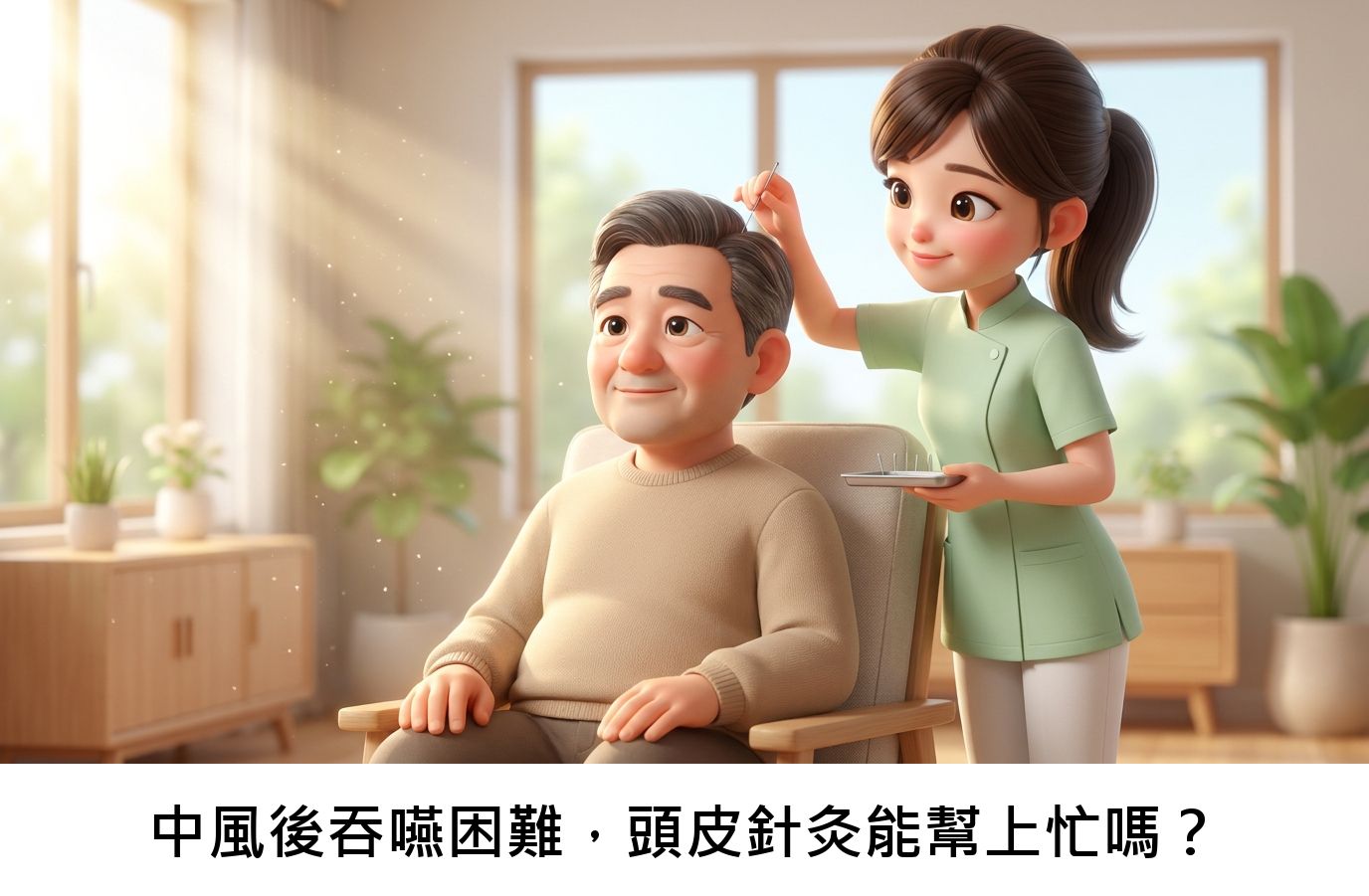 中風後吞嚥困難，頭皮針灸能幫上忙嗎？
