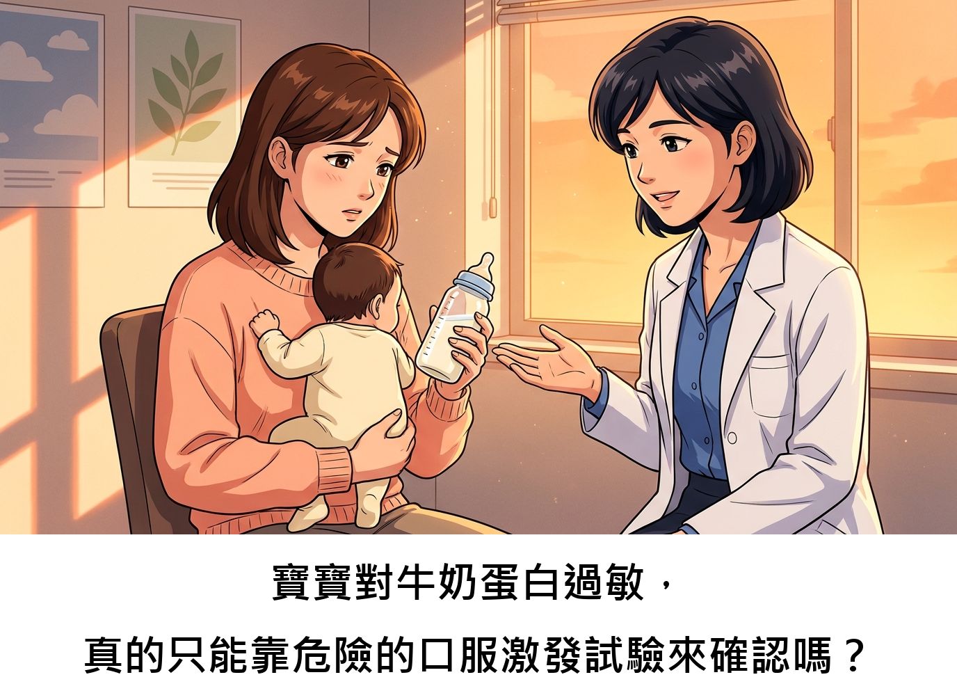 寶寶對牛奶蛋白過敏，真的只能靠危險的口服激發試驗來確認嗎？