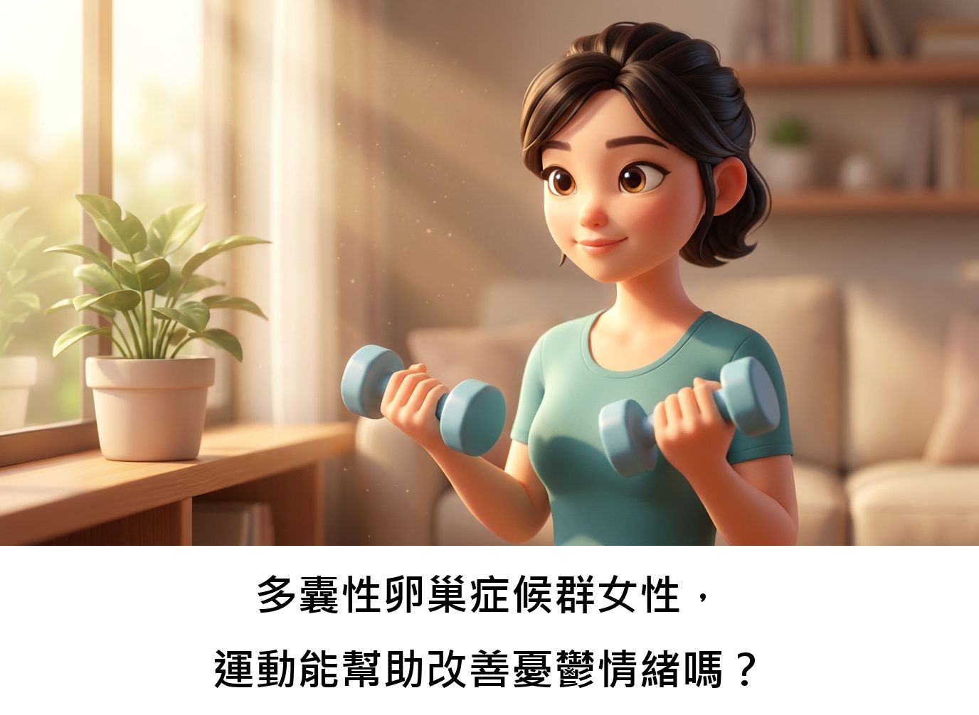 多囊性卵巢症候群女性，運動能幫助改善憂鬱情緒嗎？