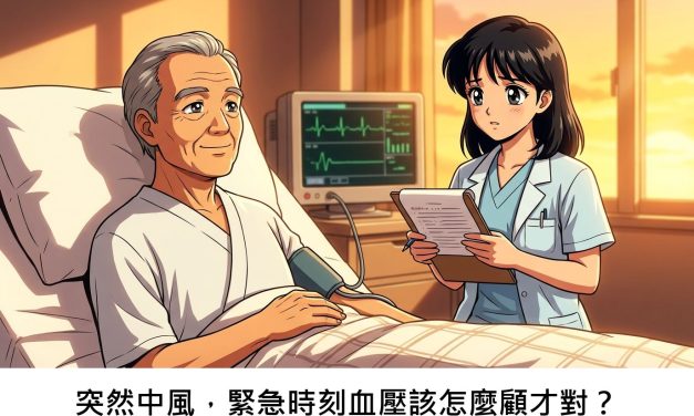 突然中風，緊急時刻血壓該怎麼顧才對？