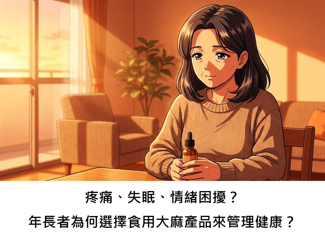 疼痛、失眠、情緒困擾？年長者為何選擇食用大麻產品來管理健康？