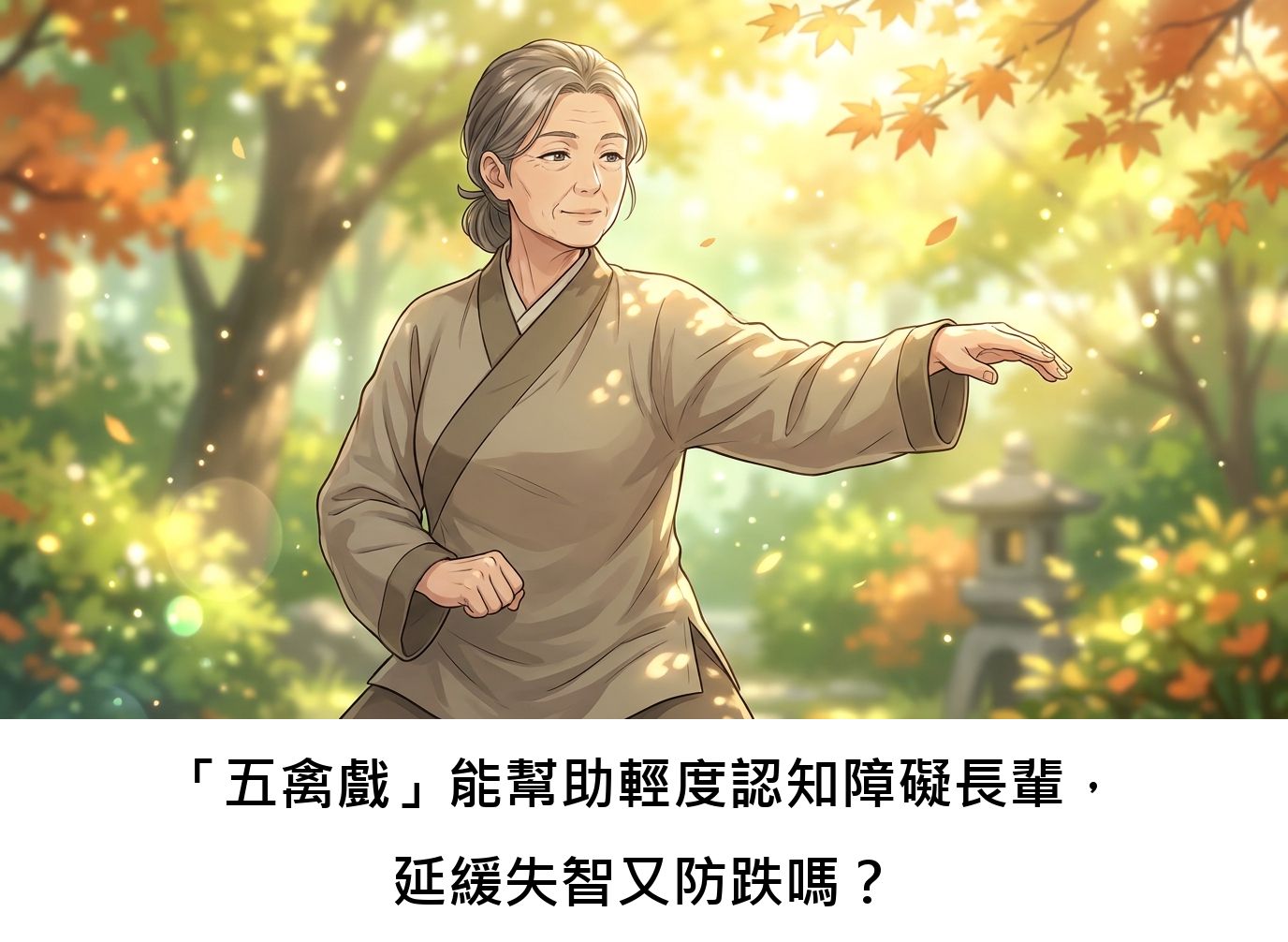 「五禽戲」能幫助輕度認知障礙長輩，延緩失智又防跌嗎？