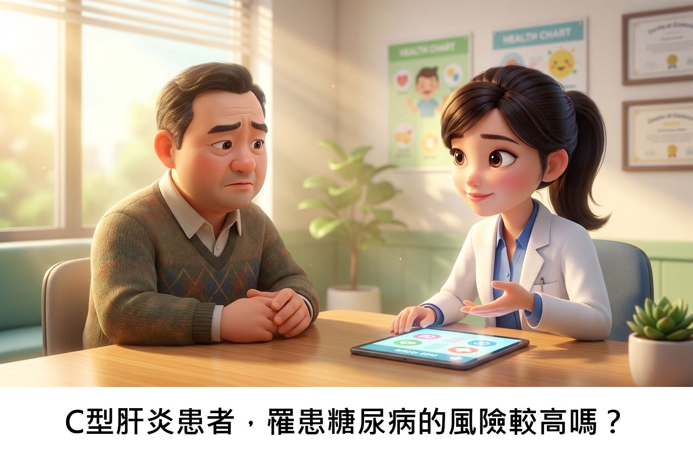 C型肝炎患者，罹患糖尿病的風險較高嗎？