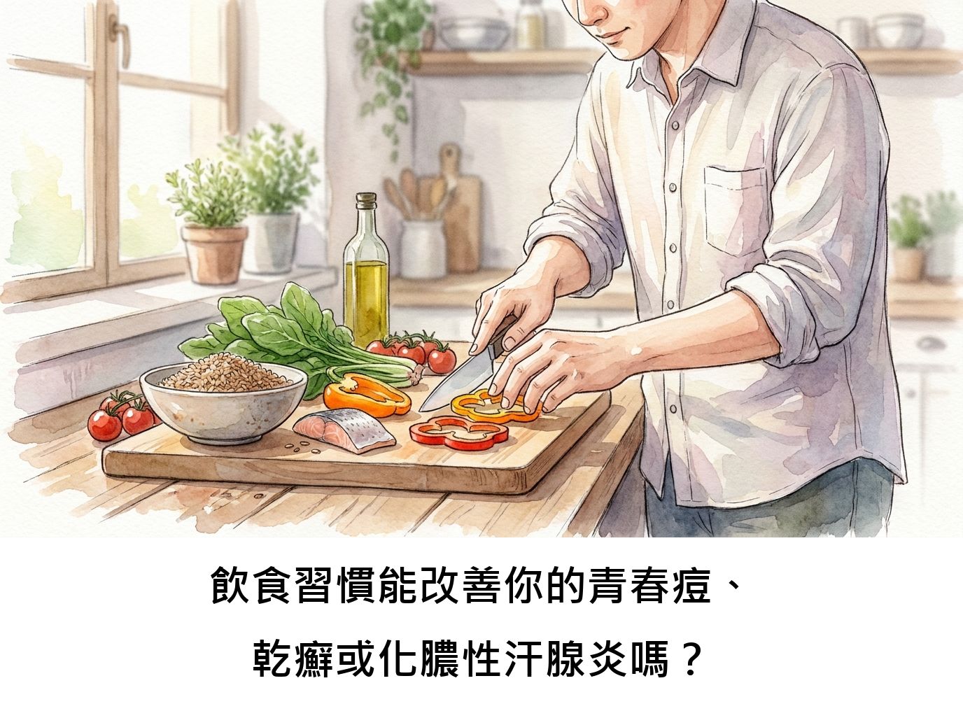 飲食習慣能改善你的青春痘、乾癬或化膿性汗腺炎嗎？