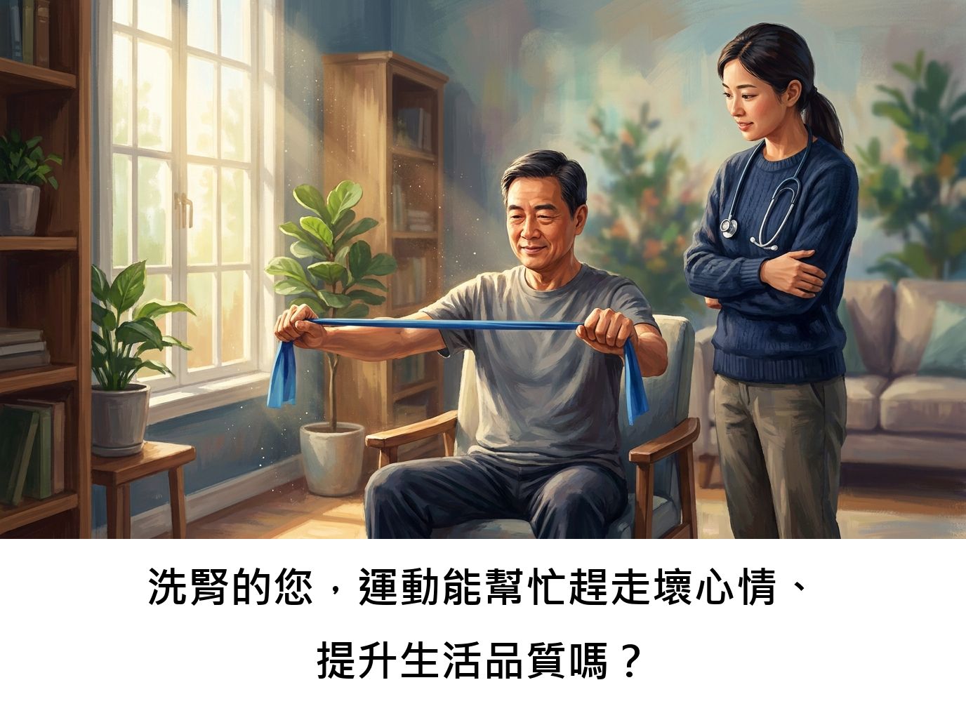 洗腎的您，運動能幫忙趕走壞心情、提升生活品質嗎？