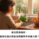 急性腎損傷時，植物性蛋白質能為腎臟帶來保護力嗎？