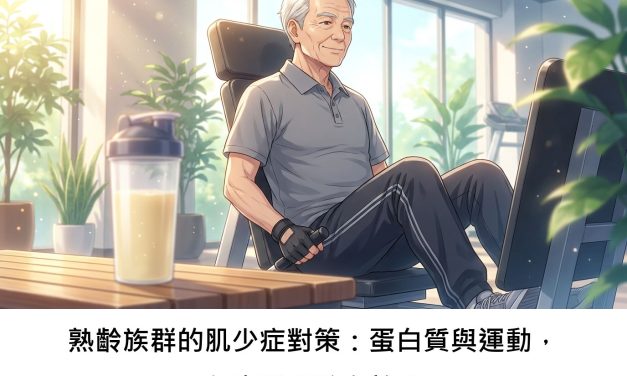 熟齡族群的肌少症對策：蛋白質與運動，怎麼搭配較有效？