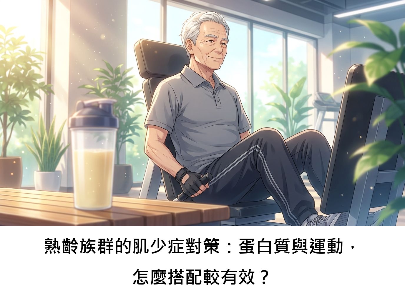 熟齡族群的肌少症對策：蛋白質與運動，怎麼搭配較有效？