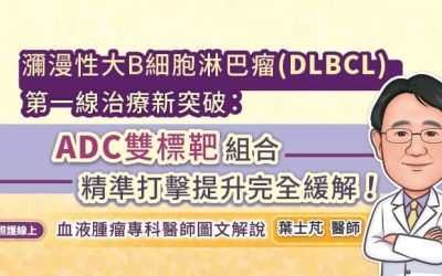 瀰漫性大B細胞淋巴瘤（DLBCL）第一線治療新突破：『ADC雙標靶』組合精準打擊提升完全緩解！血液腫瘤專科醫師圖文解說