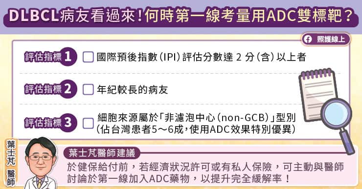 何時第一線考量用ADC雙標靶