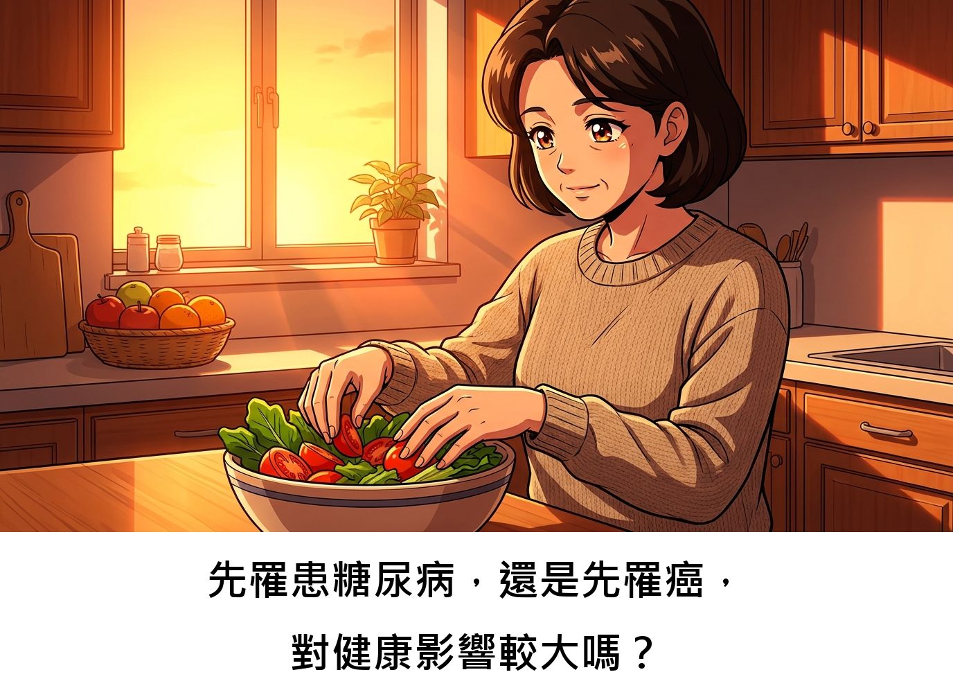 先罹患糖尿病，還是先罹癌，對健康影響較大嗎？
