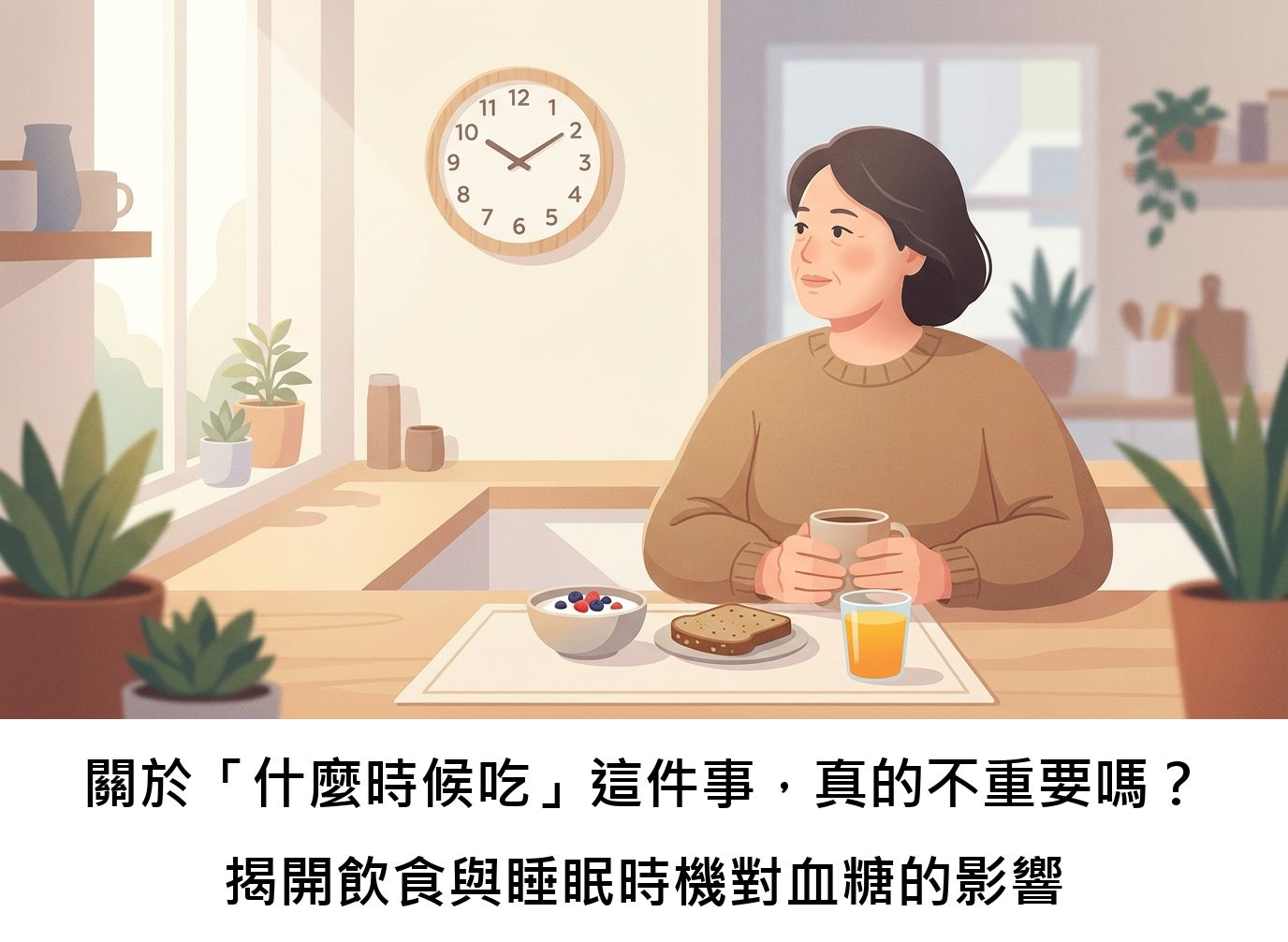 關於「什麼時候吃」這件事,真的不重要嗎?揭開飲食與睡眠時機對血糖的影響