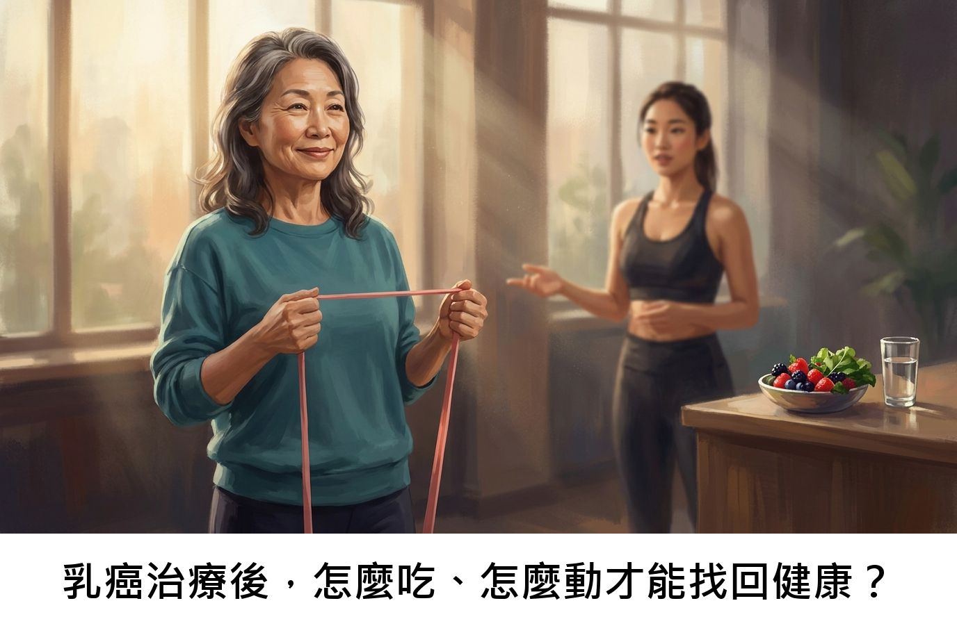 乳癌治療後,怎麼吃、怎麼動才能找回健康?