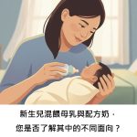 新生兒混餵母乳與配方奶，您是否了解其中的不同面向？