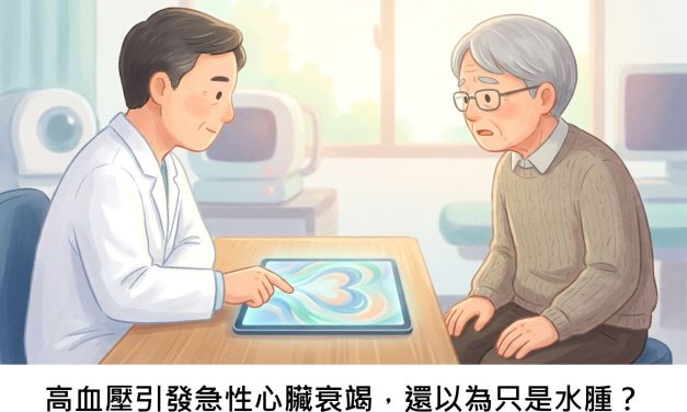 高血壓引發急性心臟衰竭，還以為只是水腫？