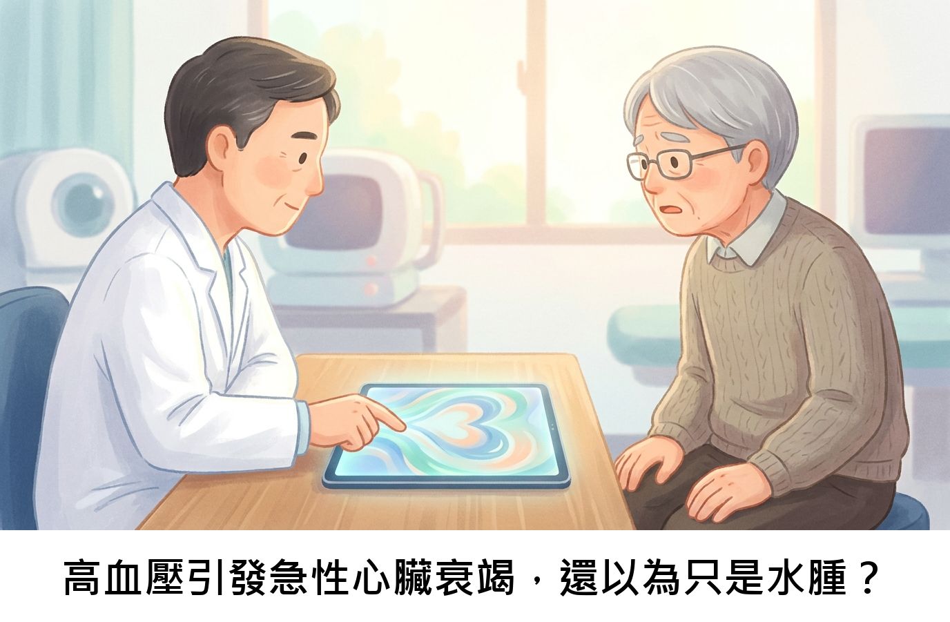 高血壓引發急性心臟衰竭,還以為只是水腫?