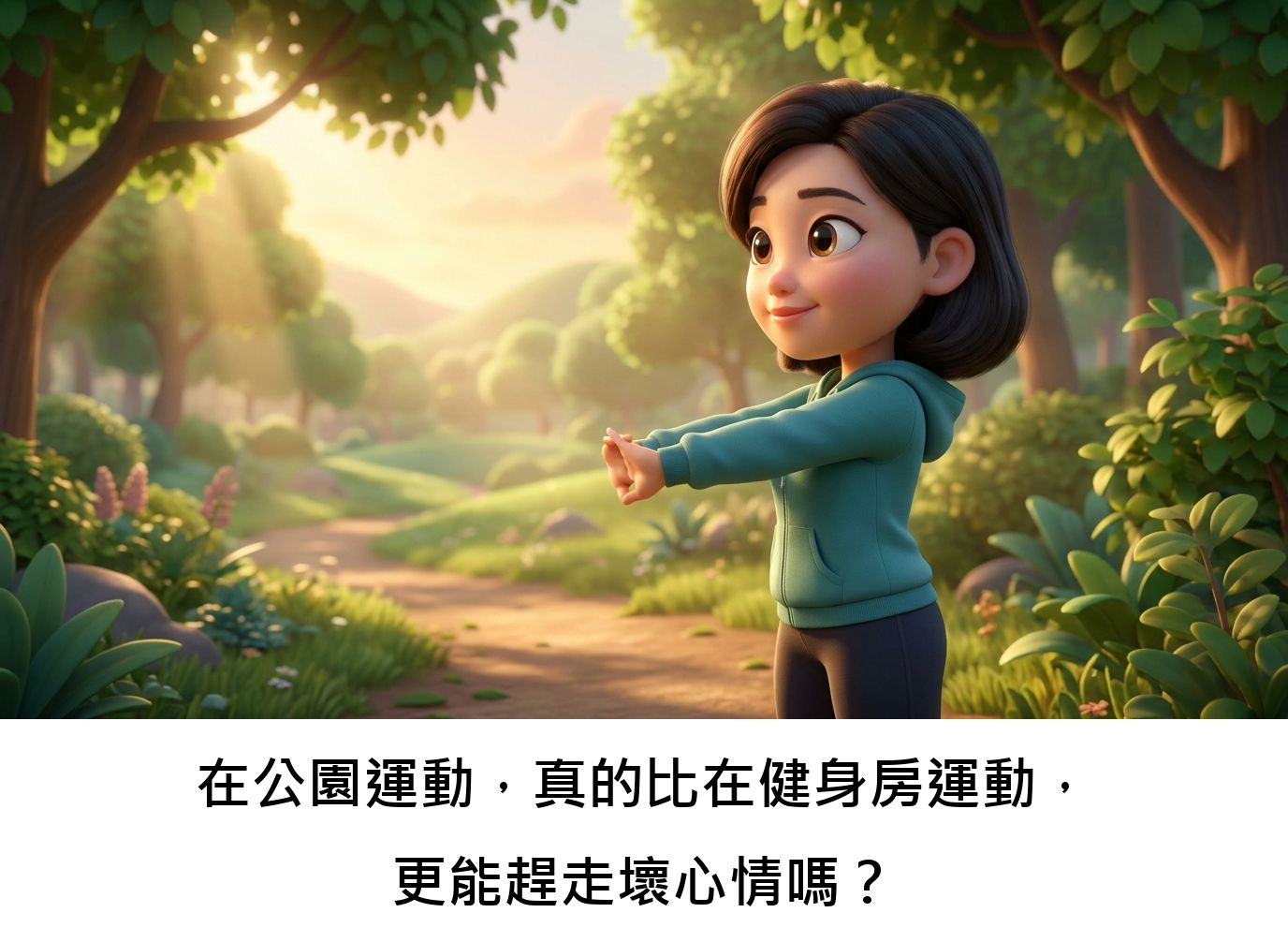 在公園運動,真的比在健身房運動,更能趕走壞心情嗎?
