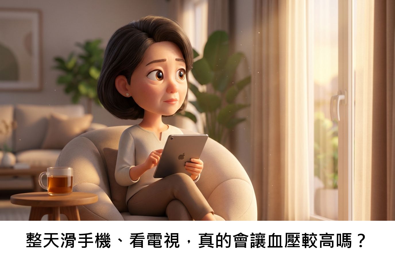 整天滑手機、看電視,真的會讓血壓較高嗎?