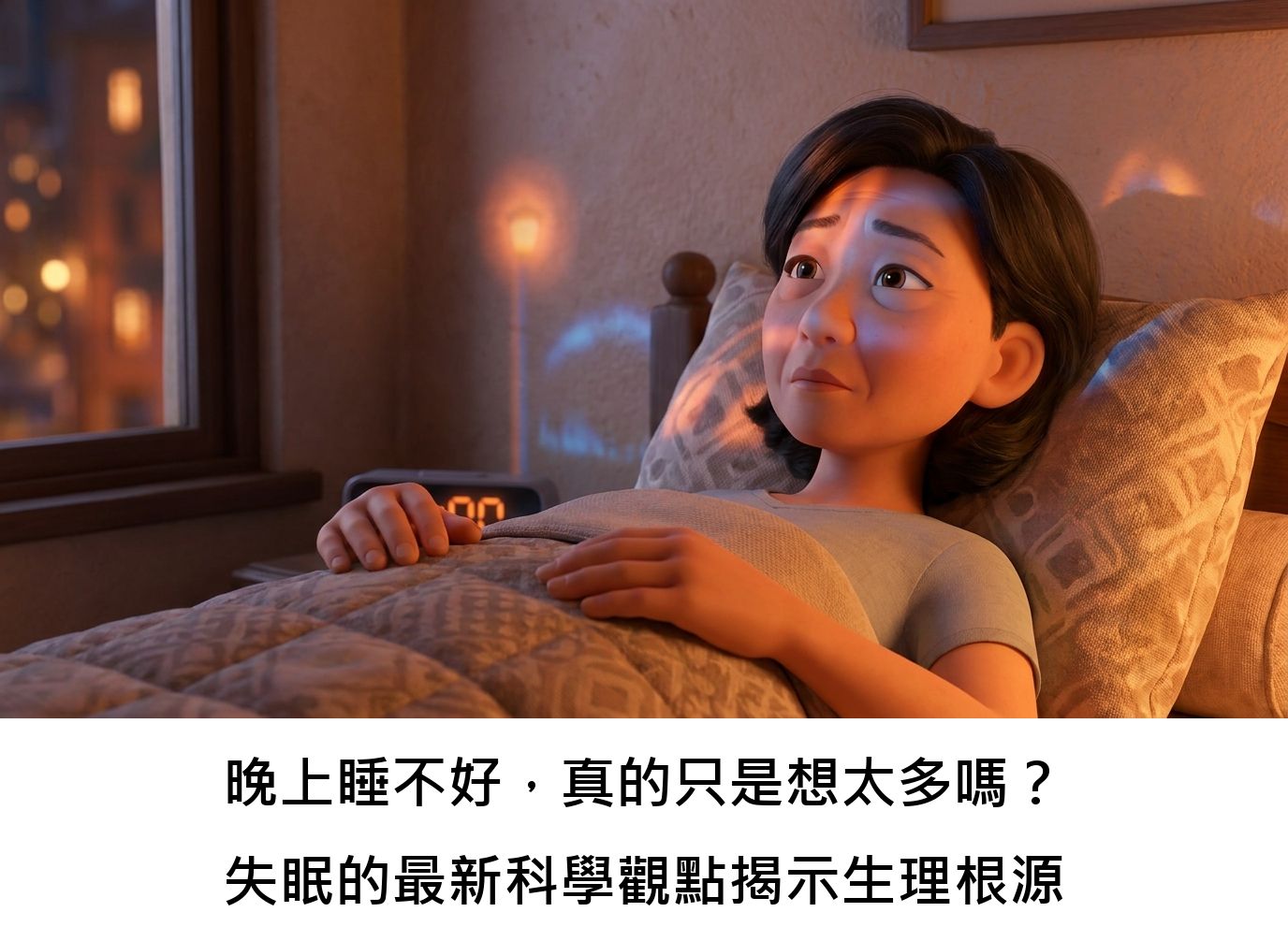 晚上睡不好,真的只是想太多嗎?失眠的最新科學觀點揭示生理根源