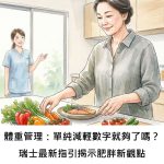 體重管理：單純減輕數字就夠了嗎？瑞士最新指引揭示肥胖新觀點