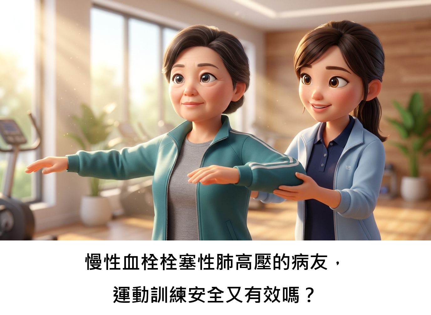 慢性血栓栓塞性肺高壓的病友，運動訓練安全又有效嗎？