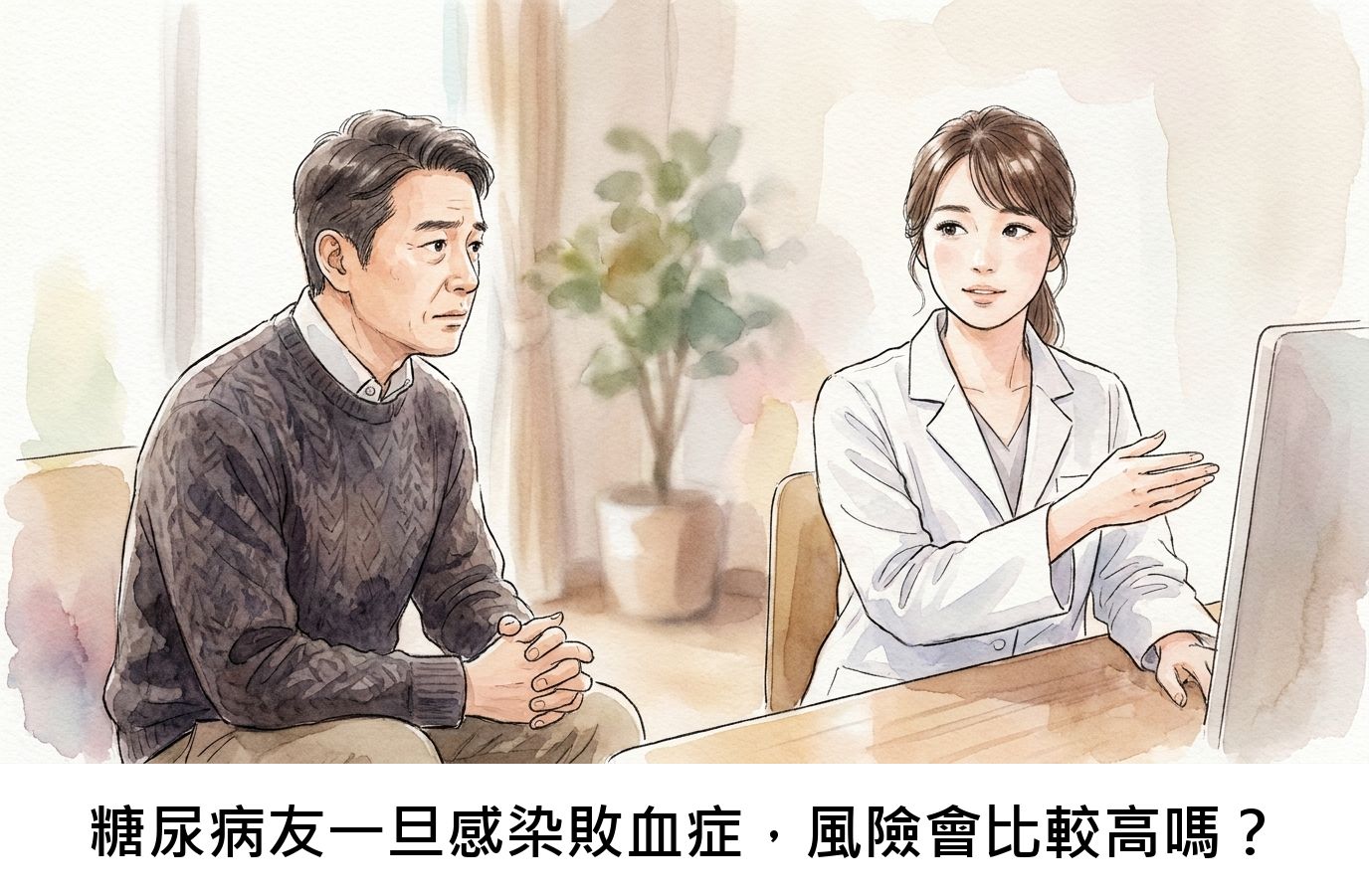 糖尿病友一旦感染敗血症，風險會比較高嗎？
