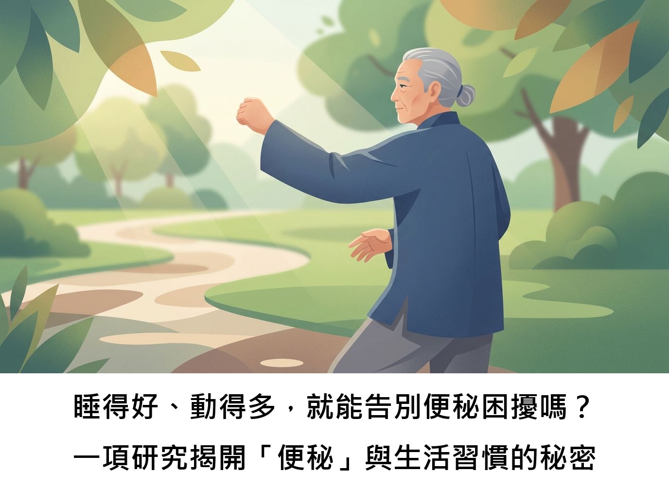 睡得好、動得多，就能告別便秘困擾嗎？一項研究揭開「便秘」與生活習慣的秘密