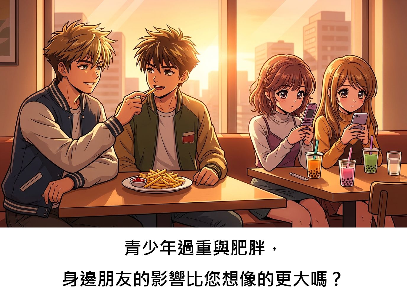 青少年過重與肥胖，身邊朋友的影響比您想像的更大嗎？