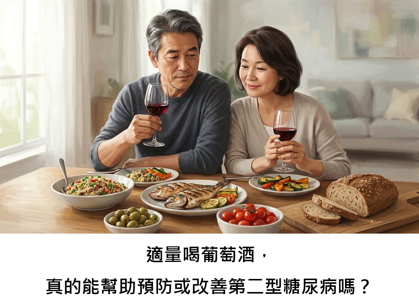 適量喝葡萄酒，真的能幫助預防或改善第二型糖尿病嗎？