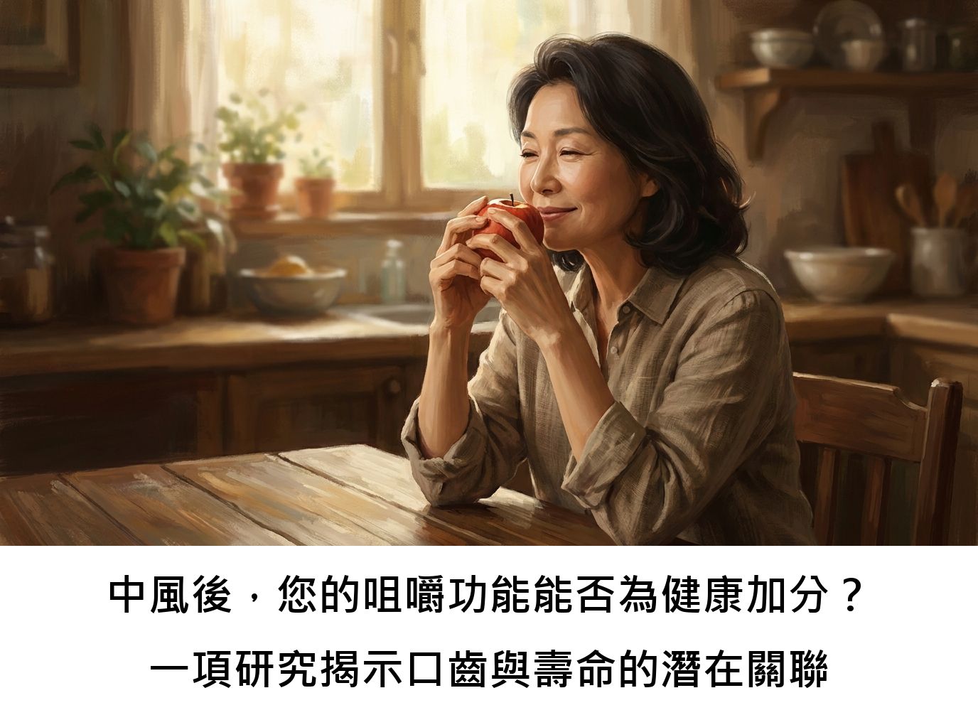 中風後，您的咀嚼功能能否為健康加分？一項研究揭示口齒與壽命的潛在關聯