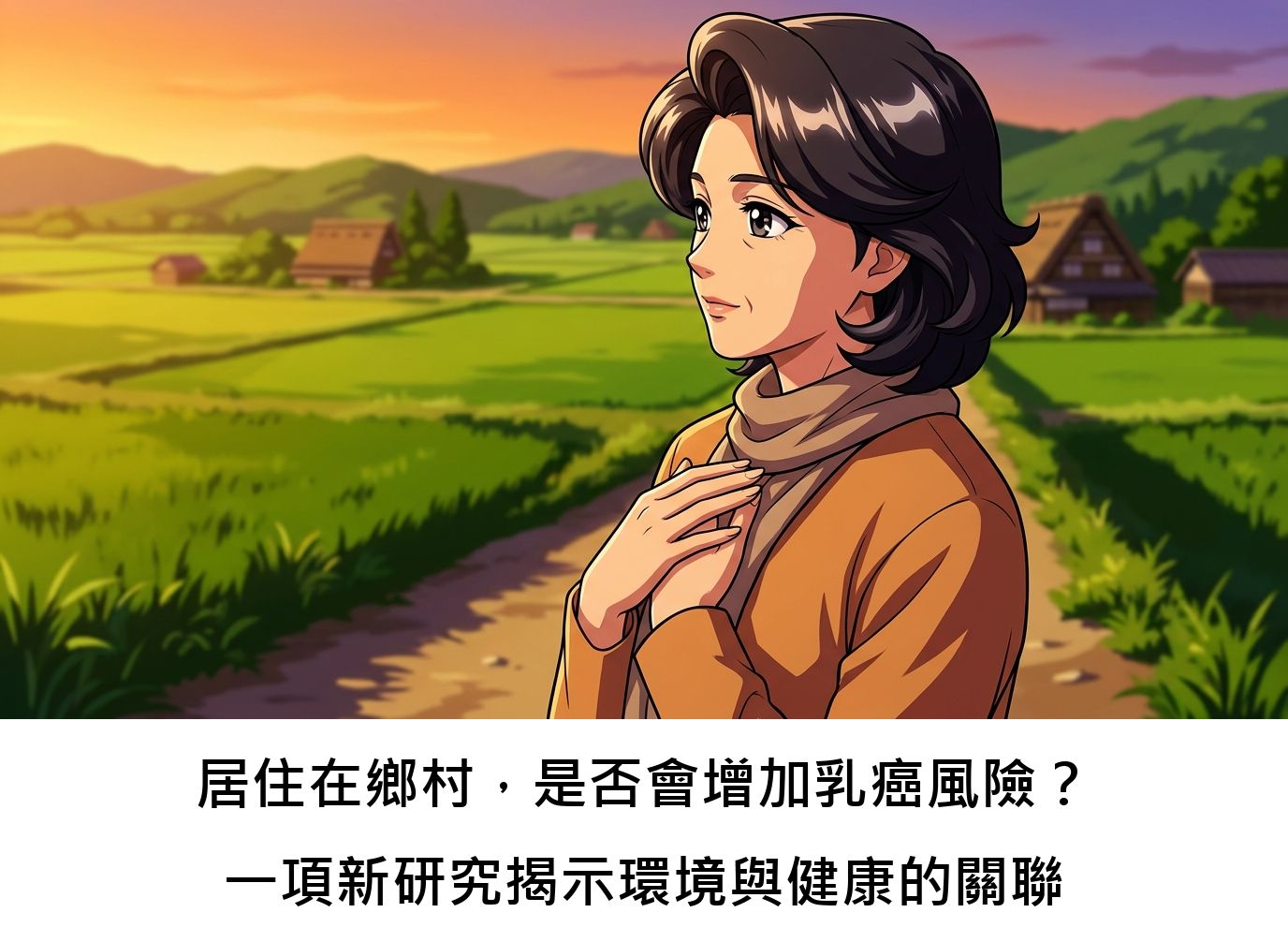 居住在鄉村，是否會增加乳癌風險？一項新研究揭示環境與健康的關聯