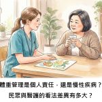 體重管理是個人責任，還是慢性疾病？民眾與醫護的看法差異有多大？