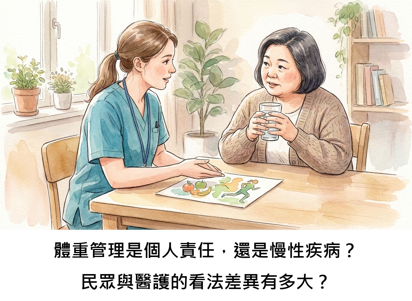 體重管理是個人責任，還是慢性疾病？民眾與醫護的看法差異有多大？